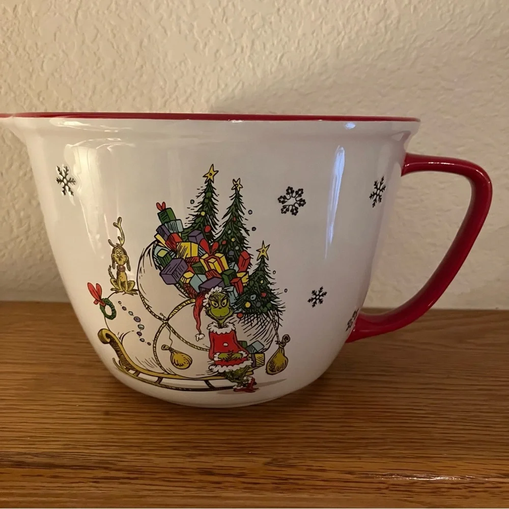 DR SEUSS The Grinch Christmas Mixing Bowl Zrike NEW NWOT